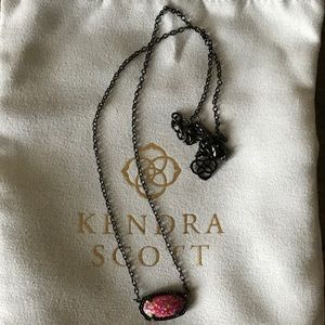 Kendra Scott Gunmetal Kyocera Elisa Necklace